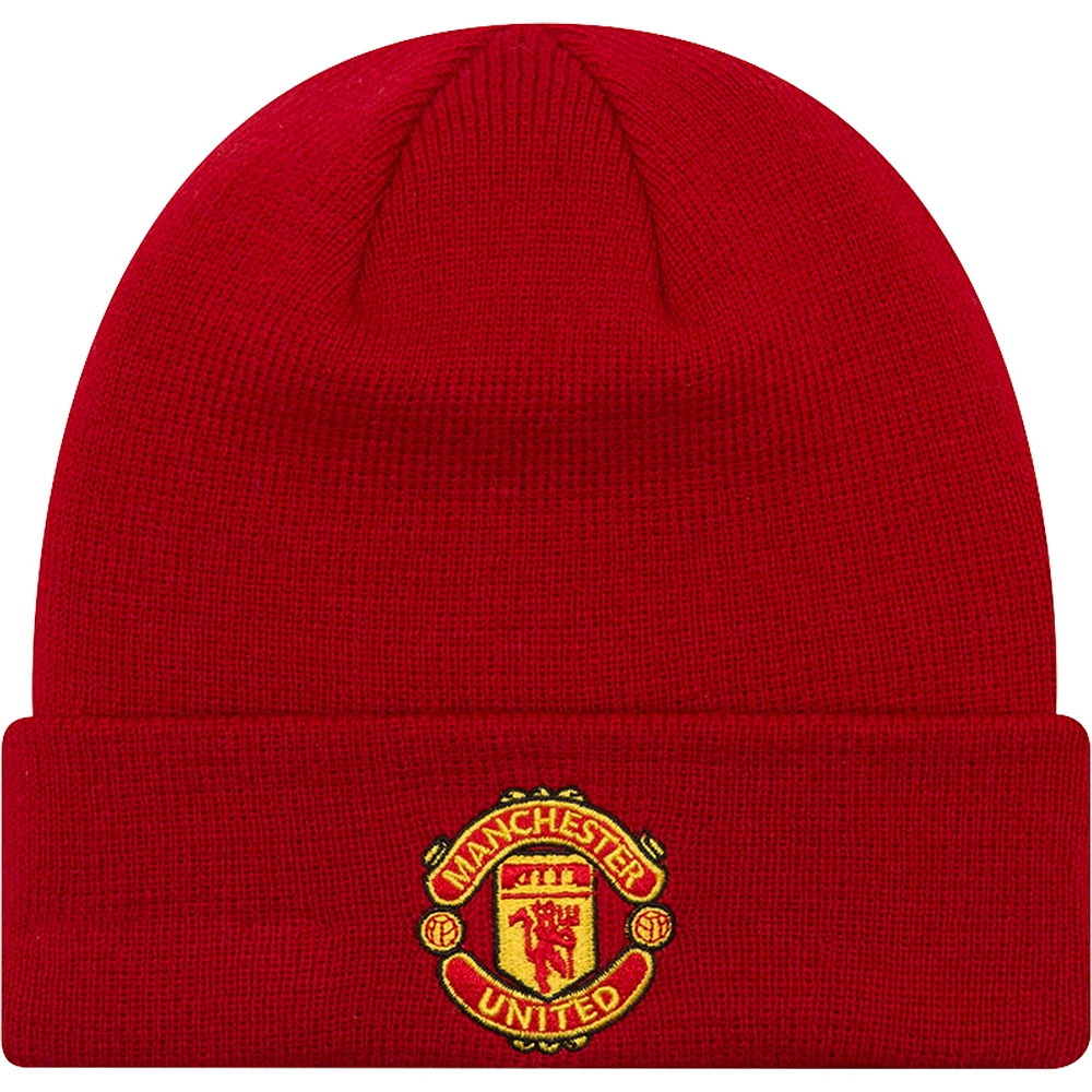 Youth New Era Manchester United Essential Cuffed Knit Hat