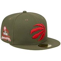 Men's New Era Olive Toronto Raptors 59FIFTY Fitted Hat