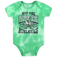 Newborn & Infant Green Notre Dame Fighting Irish Lil Rocker Tie-Dye Bodysuit