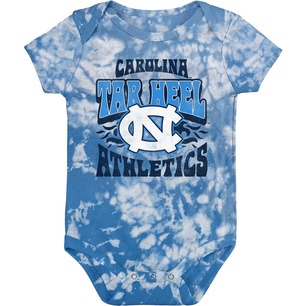 Newborn & Infant Carolina Blue North Carolina Tar Heels Lil Rocker Tie-Dye Bodysuit