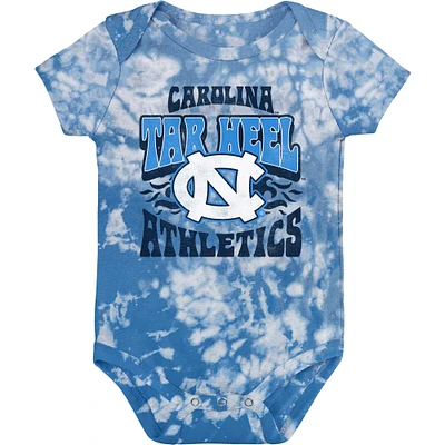 Newborn & Infant Carolina Blue North Tar Heels Lil Rocker Tie-Dye Bodysuit