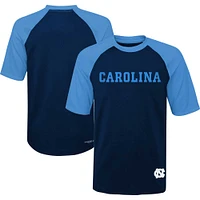 Youth  Navy North Carolina Tar Heels Mecca Dunes Rash Guard Raglan T-Shirt