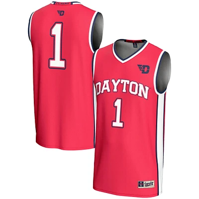 Men's GameDay Greats #1  Red Dayton Flyers Lightweight Basketball Jersey