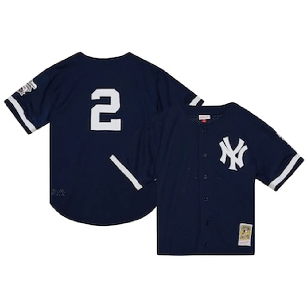 Men's Mitchell & Ness Derek Jeter Navy New York Yankees 1998 Authentic Batting Practice Jersey