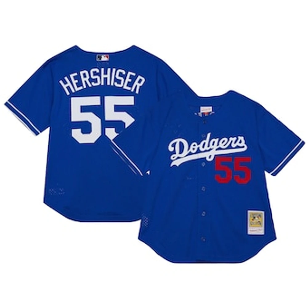 Men's Mitchell & Ness Orel Hershiser Royal Los Angeles Dodgers 2000 Authentic Batting Practice Jersey