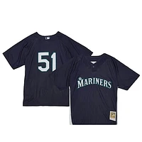 Men's Mitchell & Ness Ichiro Suzuki Navy Seattle Mariners Cooperstown Collection Authentic Batting Practice Jersey