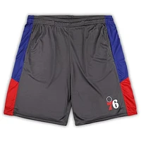 Men's Fanatics Gray Philadelphia 76ers Big & Tall Shorts