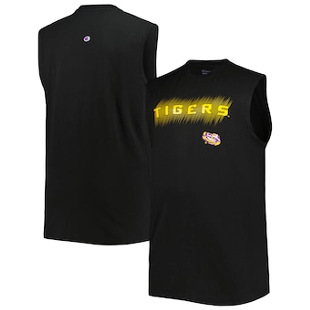 Men's Black LSU Tigers Big & Tall Tank Top