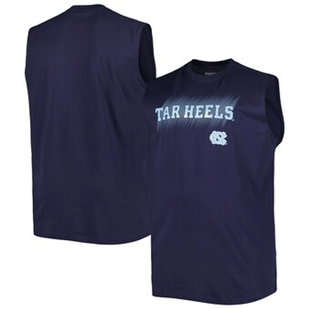 Men's Navy North Carolina Tar Heels Big & Tall Tank Top