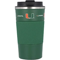 Miami Hurricanes 18oz Coffee Tumbler with Silicone Grip