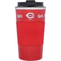 Cincinnati Reds 18oz Coffee Tumbler with Silicone Grip