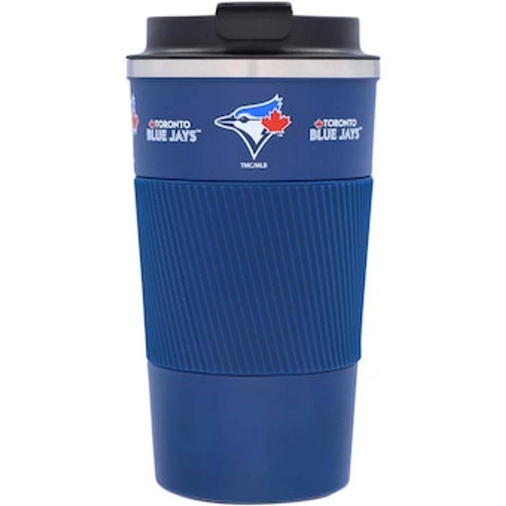 Toronto Blue Jays 18oz Coffee Tumbler with Silicone Grip