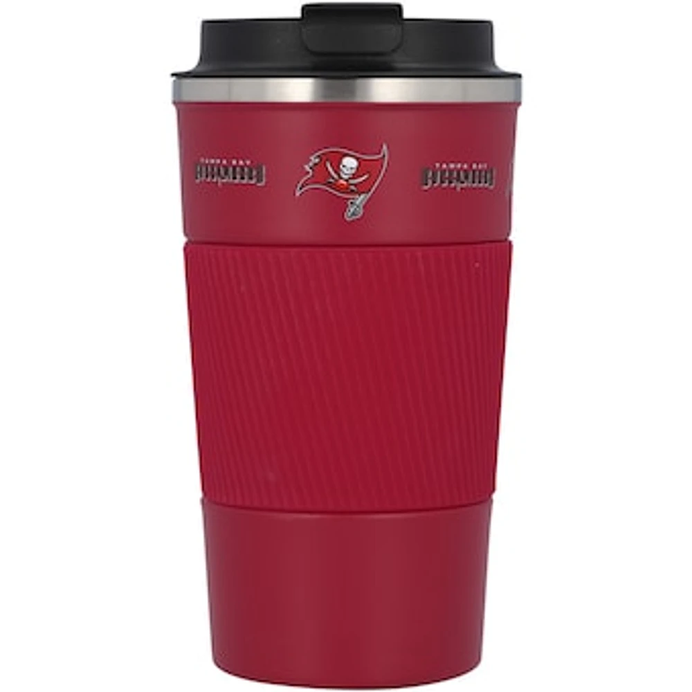 Tampa Bay Buccaneers 18oz Coffee Tumbler with Silicone Grip