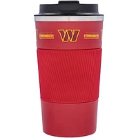 Washington Commanders 18oz Coffee Tumbler with Silicone Grip