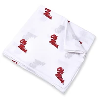 Infant Three Little Anchors White Ole Miss Rebels 47'' x 47'' Muslin Swaddle Blanket