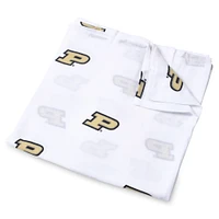 Infant Three Little Anchors White Purdue Boilermakers 47'' x 47'' Muslin Swaddle Blanket