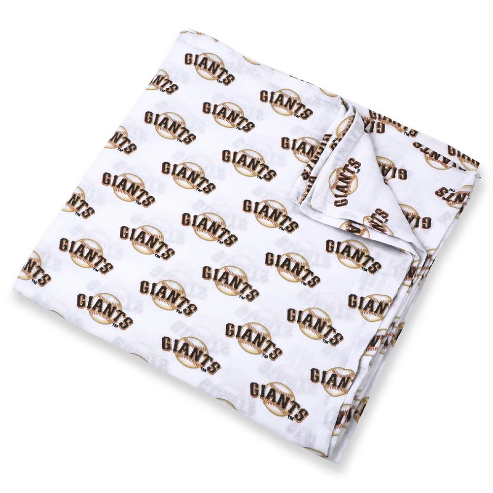 Infant Three Little Anchors White San Francisco Giants 47'' x 47'' Muslin Swaddle Blanket