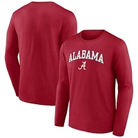 Men's Fanatics Crimson Alabama Crimson Tide Campus Long Sleeve T-Shirt