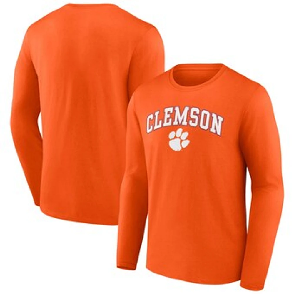 Men's Fanatics Clemson Tigers Campus Long Sleeve T-Shirt