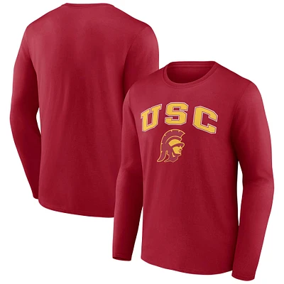 Men's Fanatics Cardinal USC Trojans Campus Long Sleeve T-Shirt