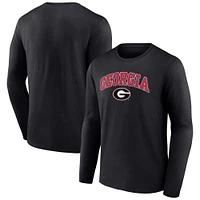 Men's Fanatics Black Georgia Bulldogs Campus Long Sleeve T-Shirt