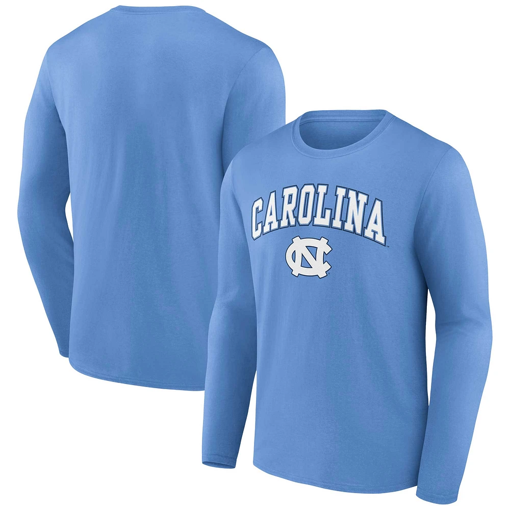 Men's Fanatics Carolina Blue North Tar Heels Campus Long Sleeve T-Shirt