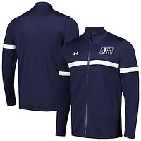 Men's Under Armour Navy Jackson State Tigers 2023 Assist Warm Up Full-Zip Jacket