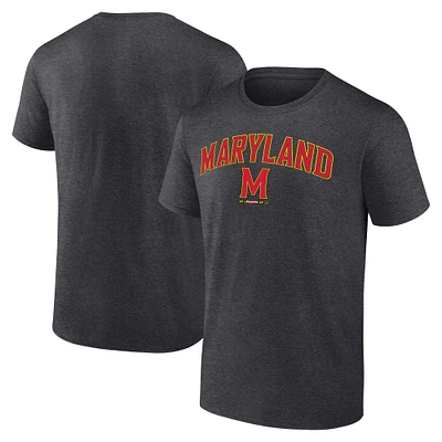 Men's Fanatics Heather Charcoal Maryland Terrapins Campus T-Shirt