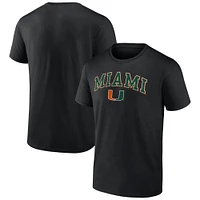 Men's Fanatics Black Miami Hurricanes Campus T-Shirt