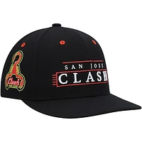 Men's Mitchell & Ness Black San Jose Clash LOFI Pro Snapback Hat