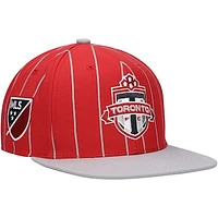 Men's Mitchell & Ness Red Toronto FC Team Pin Snapback Hat