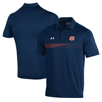 Men's Under Armour Navy Auburn Tigers Tee To Green Stripe Polo