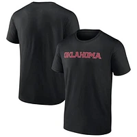 Men's Fanatics Black Oklahoma Sooners Basic Arch T-Shirt