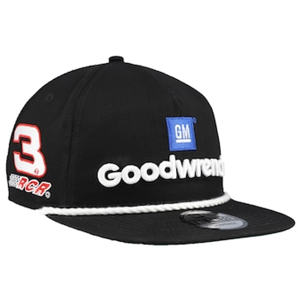 Men's New Era Black Richard Childress Racing GM Goodwrench Golfer Snapback Hat