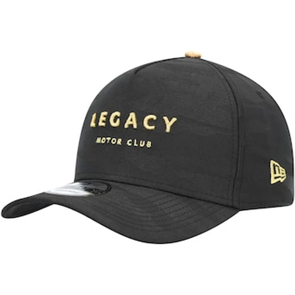 Men's New Era Black LEGACY Motor Club Tonal Black Camo 9FIFTY Trucker Adjustable Hat