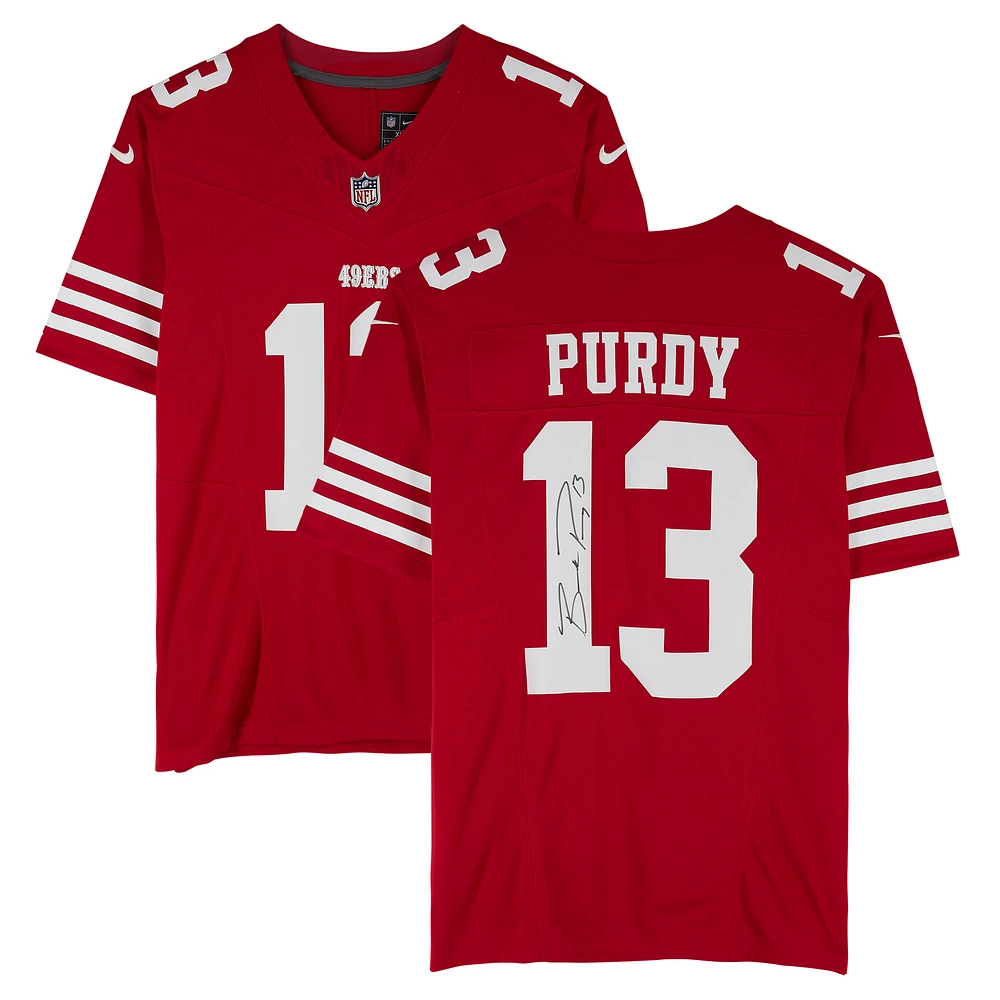 Brock Purdy San Francisco 49ers Autographed Nike Scarlet Limited Jersey