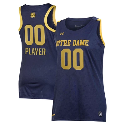 Women's Under Armour Navy Notre Dame Fighting Irish Pick-A-Player NIL Basketball Jersey