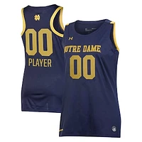 Women's Under Armour Navy Notre Dame Fighting Irish Pick-A-Player NIL Basketball Jersey