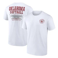 Men's White Oklahoma Sooners Softball Fan T-Shirt