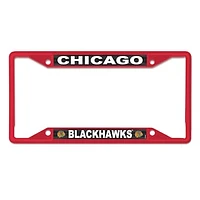 WinCraft Chicago Blackhawks Chrome Colored License Plate Frame