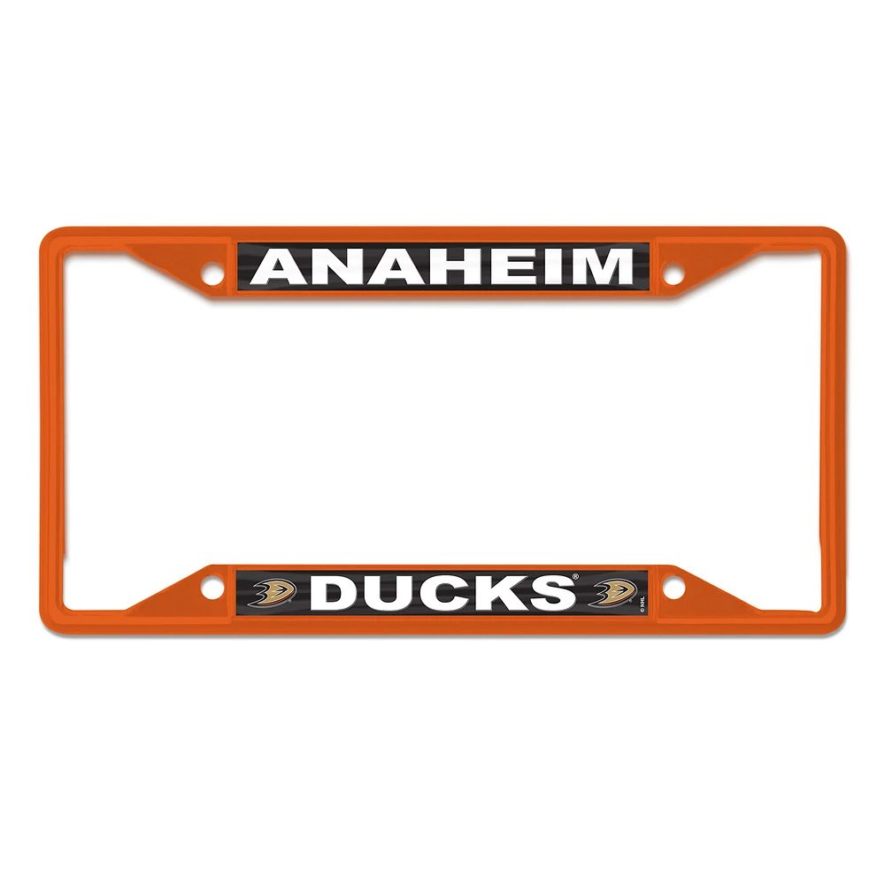 WinCraft Anaheim Ducks Chrome Colored License Plate Frame