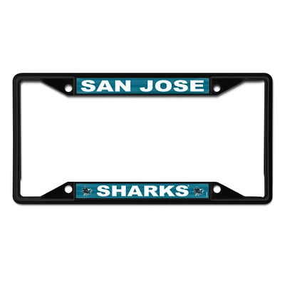 WinCraft San Jose Sharks Chrome Colored License Plate Frame