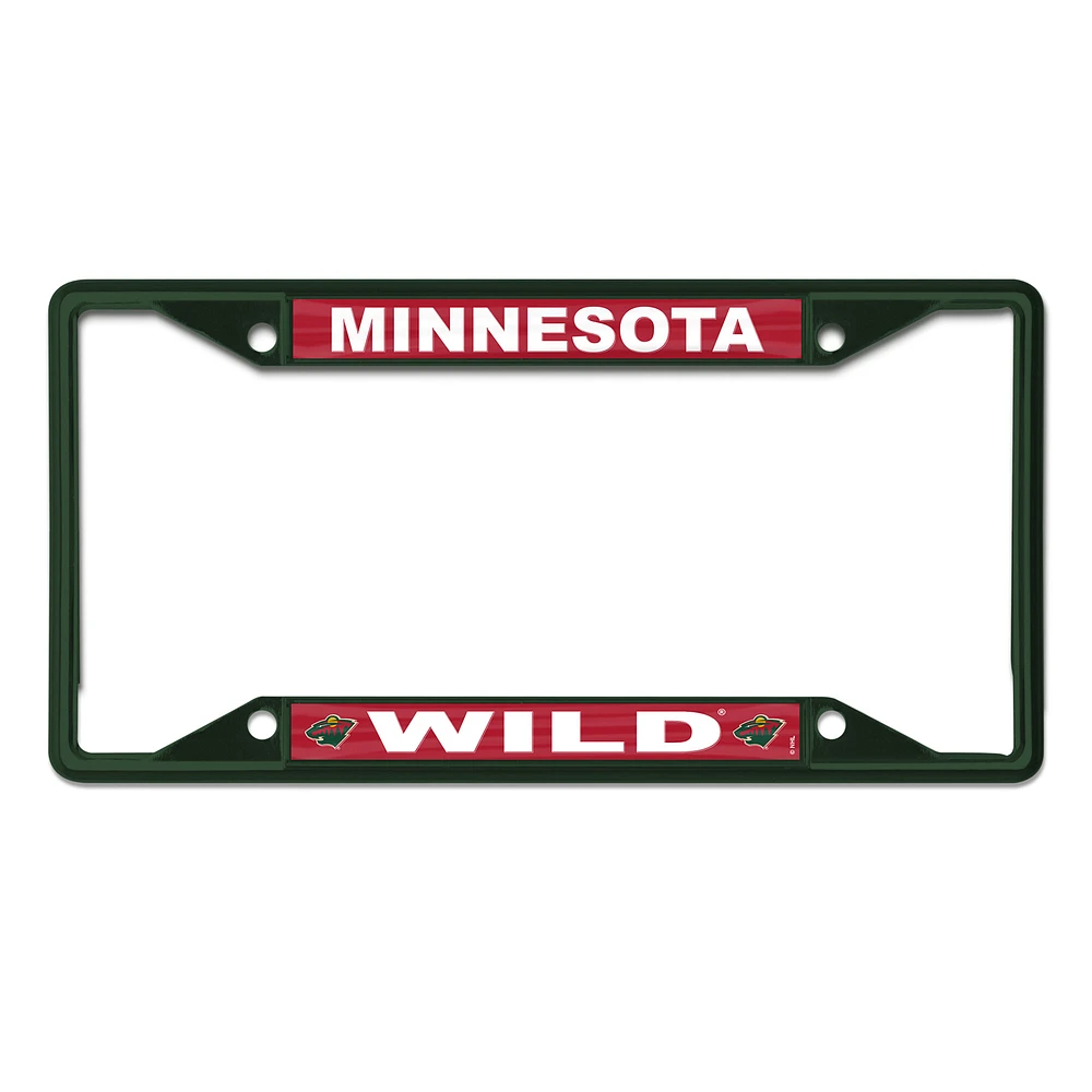 WinCraft Minnesota Wild Chrome Colored License Plate Frame