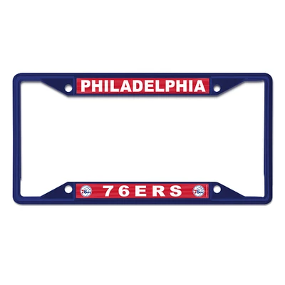 WinCraft Philadelphia 76ers Chrome Colored License Plate Frame