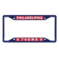 WinCraft Philadelphia 76ers Chrome Colored License Plate Frame