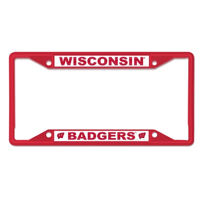 WinCraft Wisconsin Badgers Chrome Color License Plate Frame