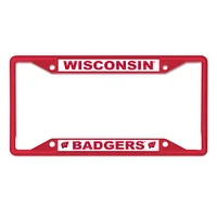 WinCraft Wisconsin Badgers Chrome Color License Plate Frame