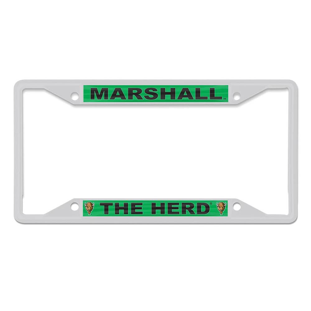 WinCraft Marshall Thundering Herd Chrome Color License Plate Frame