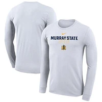 Nike  White Murray St. Racers 2023 On Court Bench Long Sleeve T-Shirt