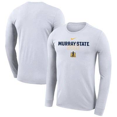 Nike  White Murray St. Racers 2023 On Court Bench Long Sleeve T-Shirt